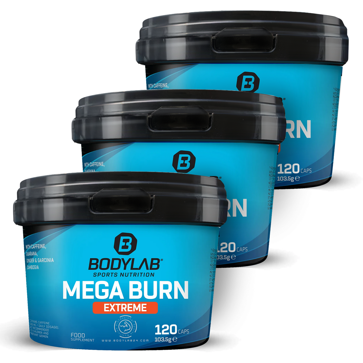 3 x Mega Burn Extreme (elk 120 capsules)