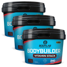 3 x Bodybuilder Vitamin Stack (elk 240 capsules)