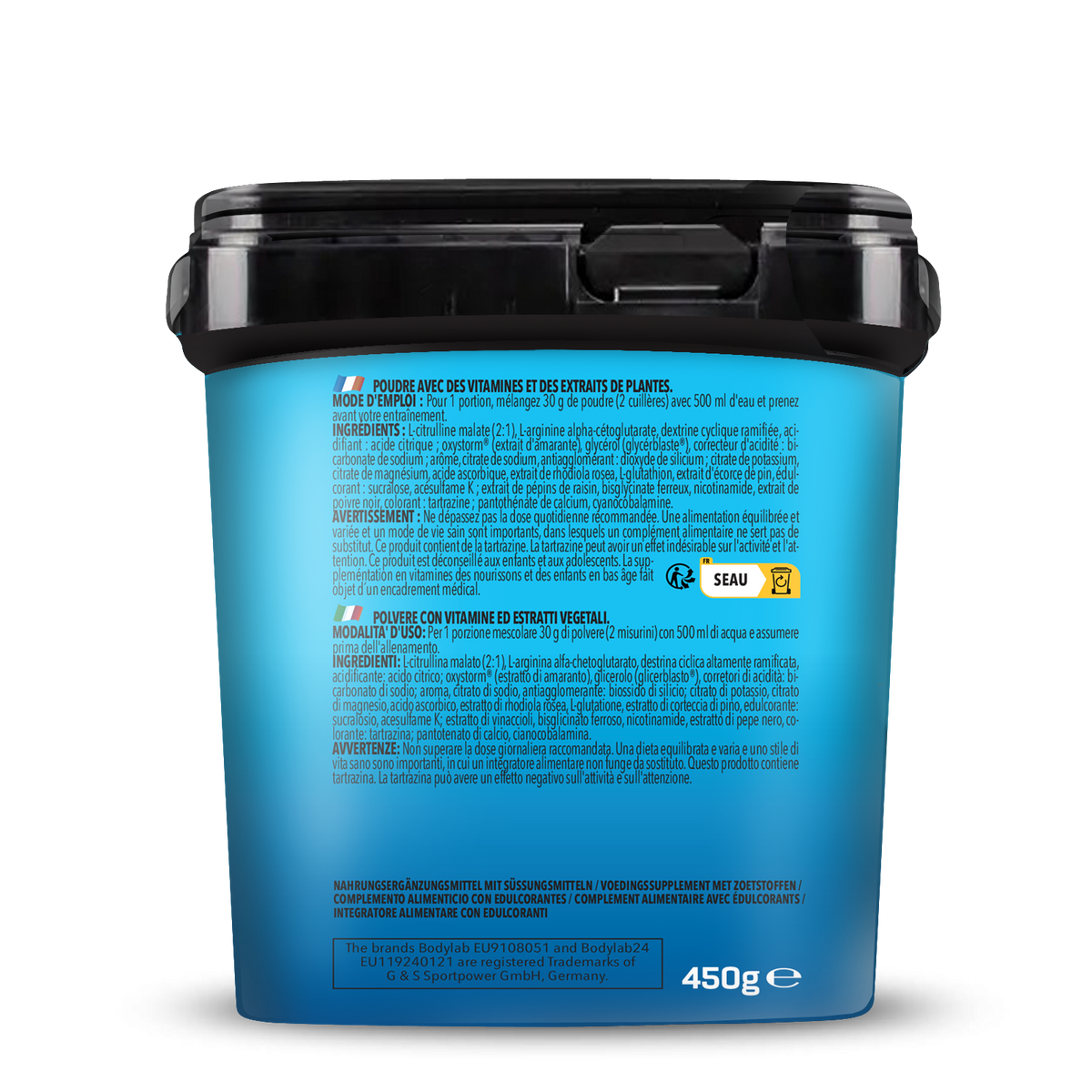 Bodybuilder Pump Pre Workout (450g) Pineapple