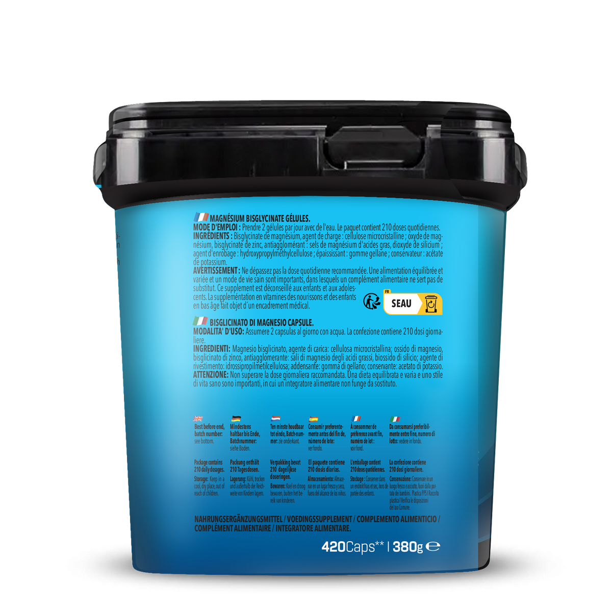 BIG PACK Magnesium Bisglycinate (420 capsules)