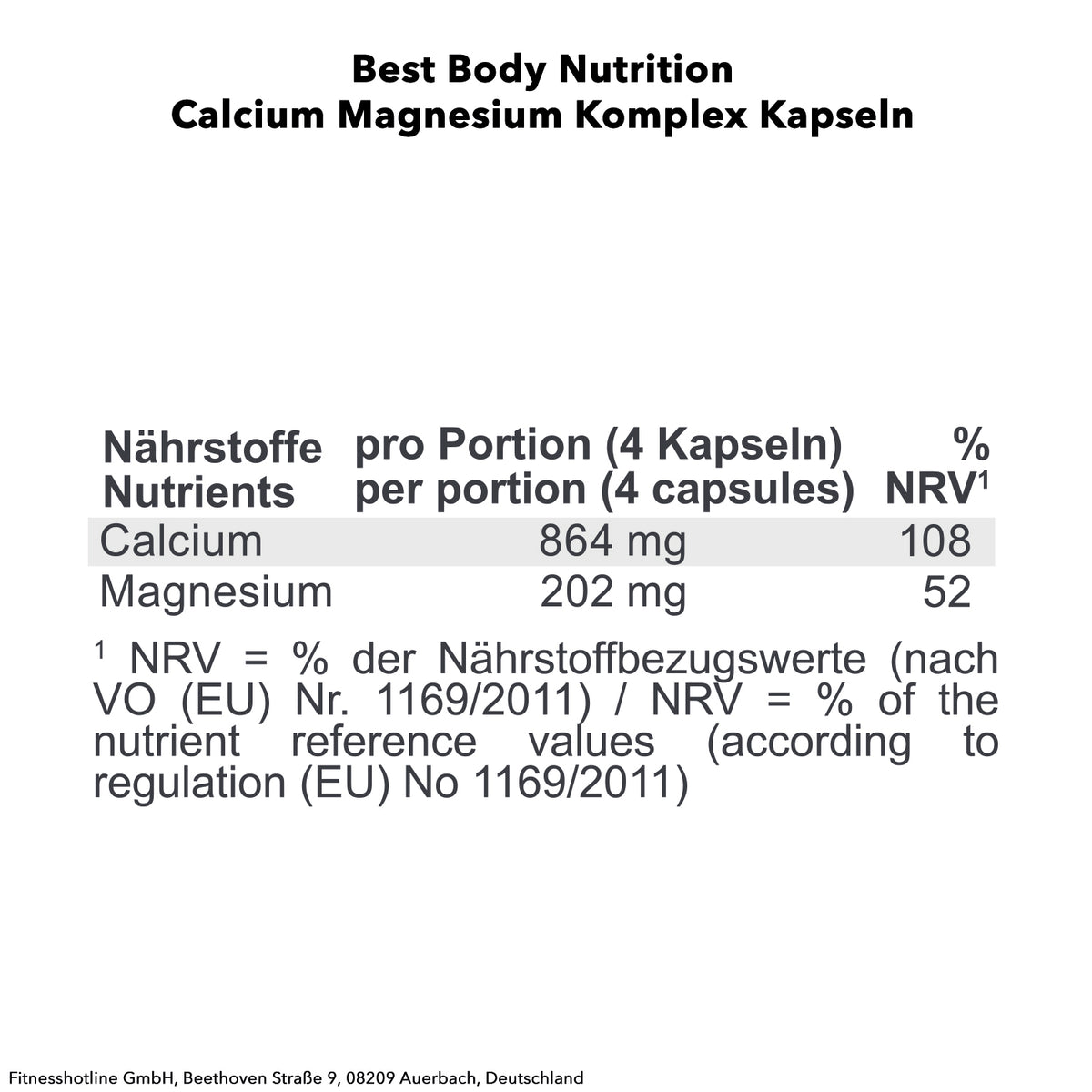 Calcium Magnesium (100 caps)