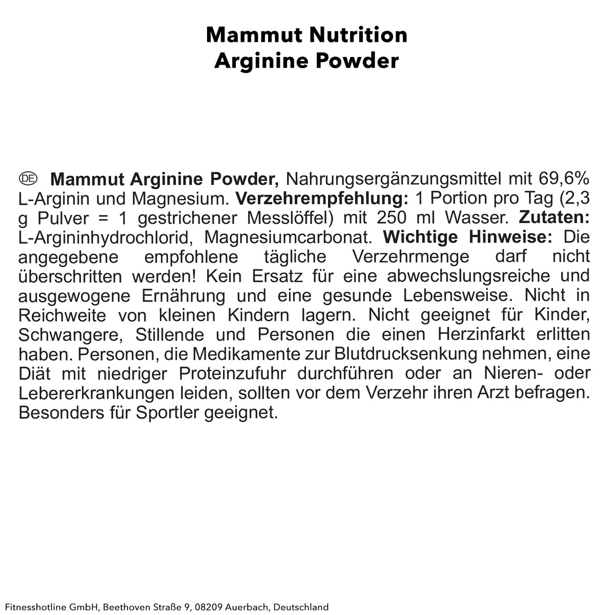 Arginine (300g)