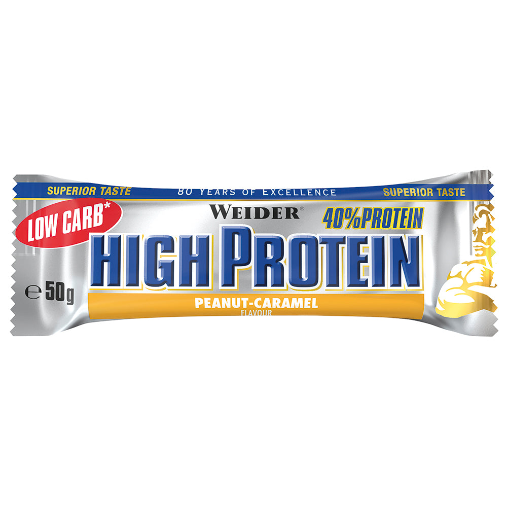 40% Low Carb High Protein Bar (24x50g) Peanut-Caramel