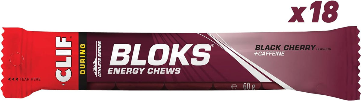 Shot Bloks (18x60g) Black Cherry + Koffein