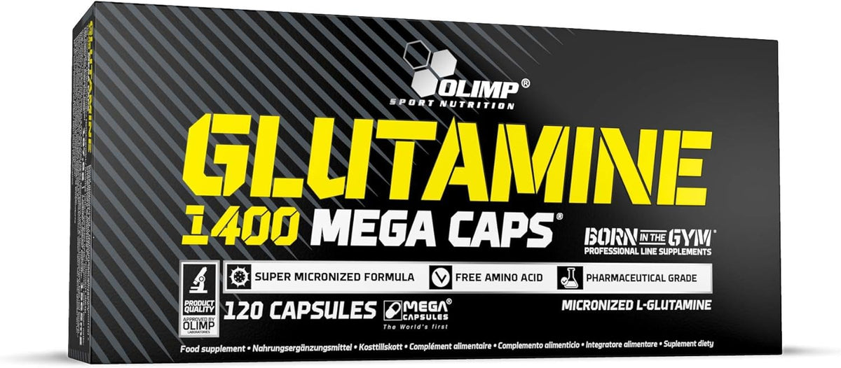 Glutamine Mega caps 1400 (120 caps)