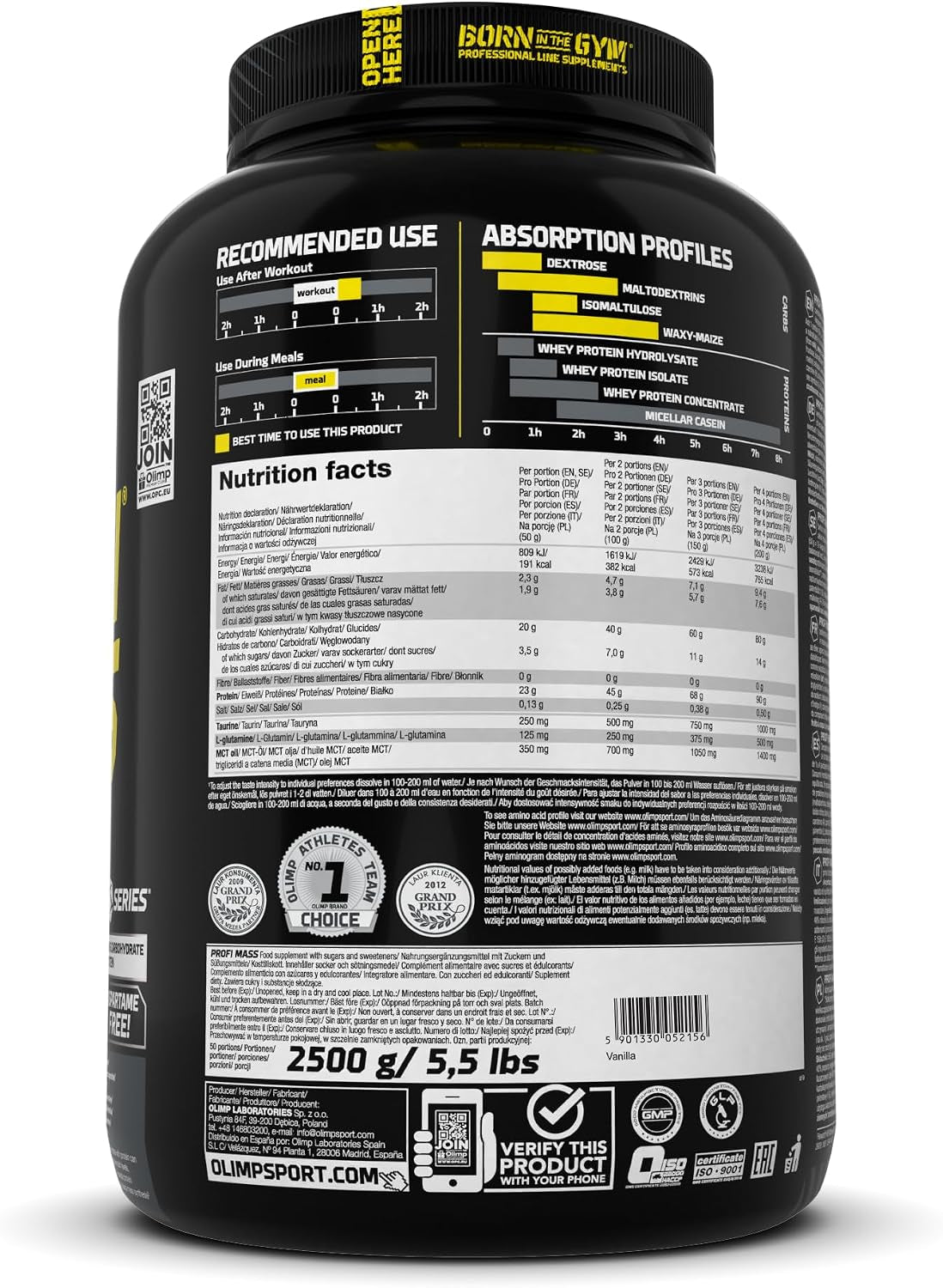 Profi Mass (2500g) Vanilla