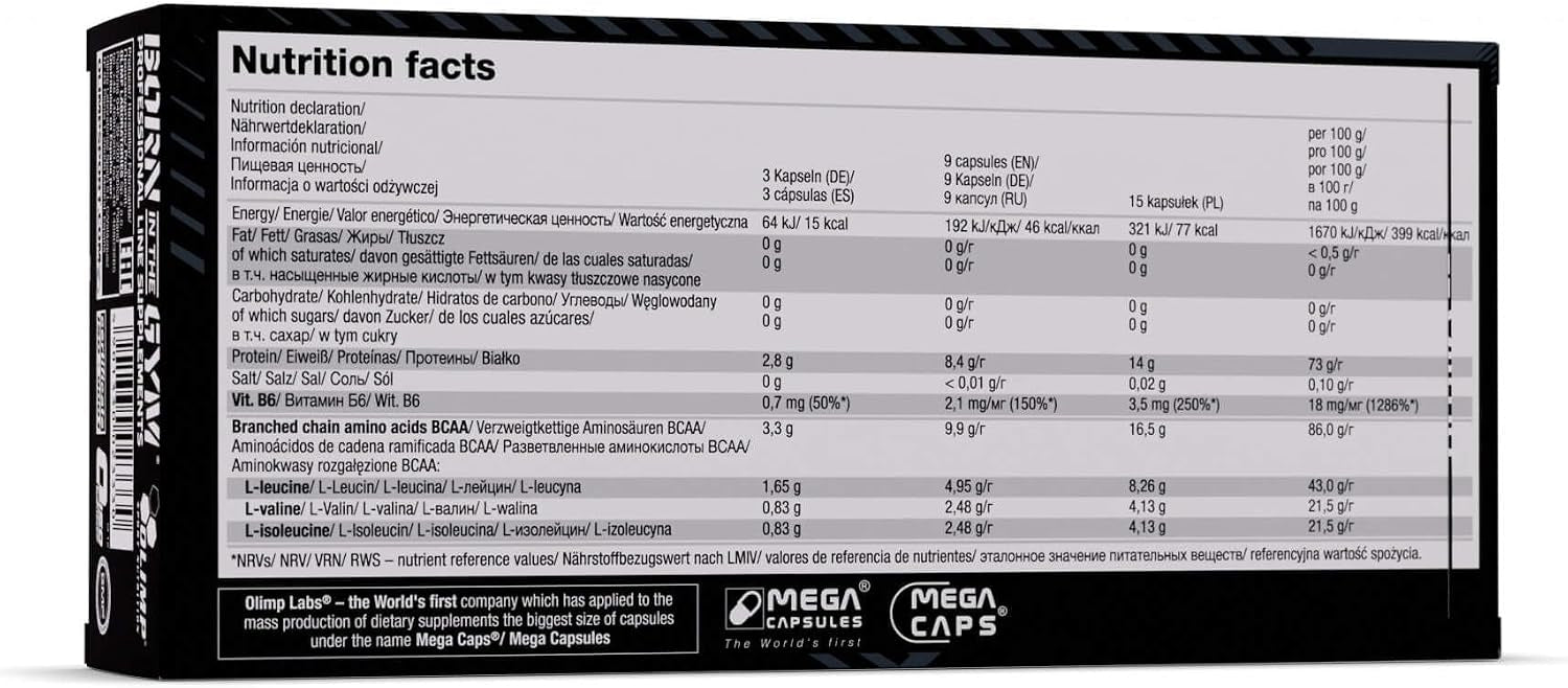 BCAA Mega caps 1100 (120 caps)