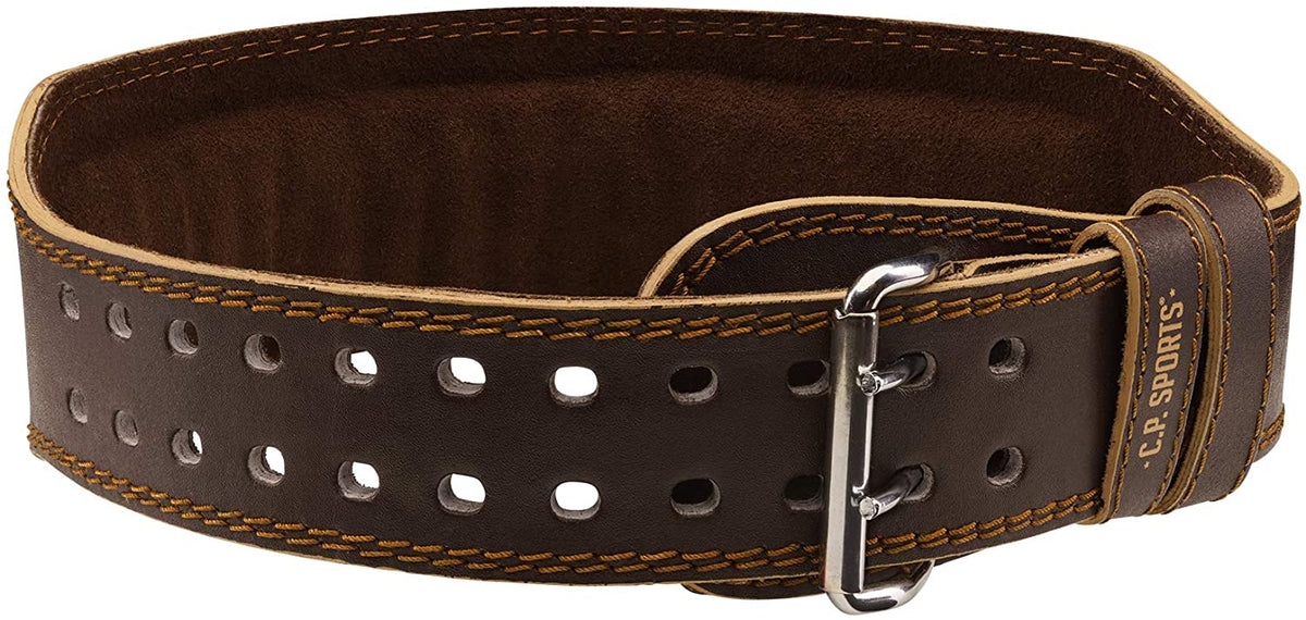 Weightlifting belt leather Brown