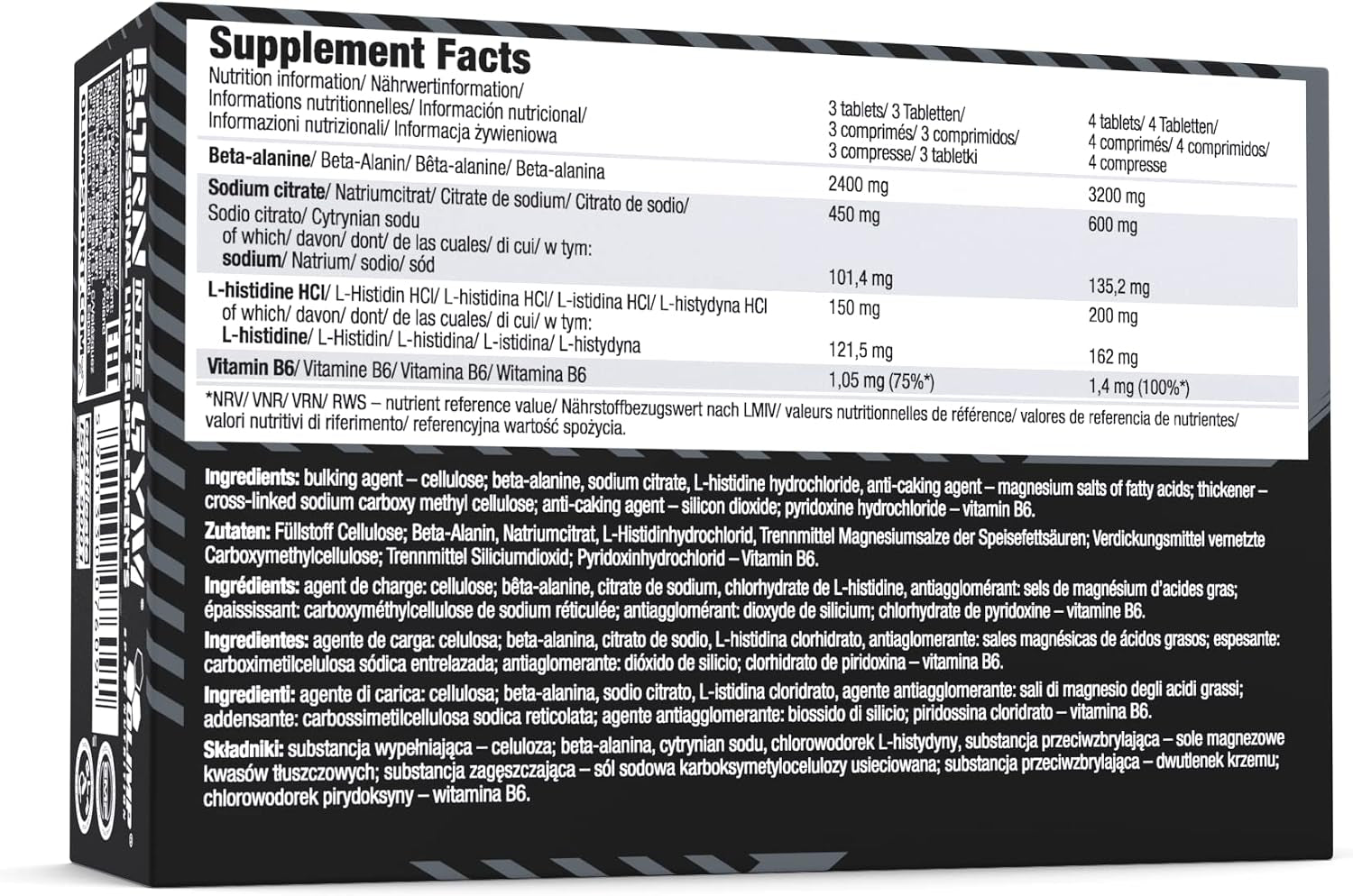 Beta Alanine Carno Rush Mega Tabs (80 Tabletten)