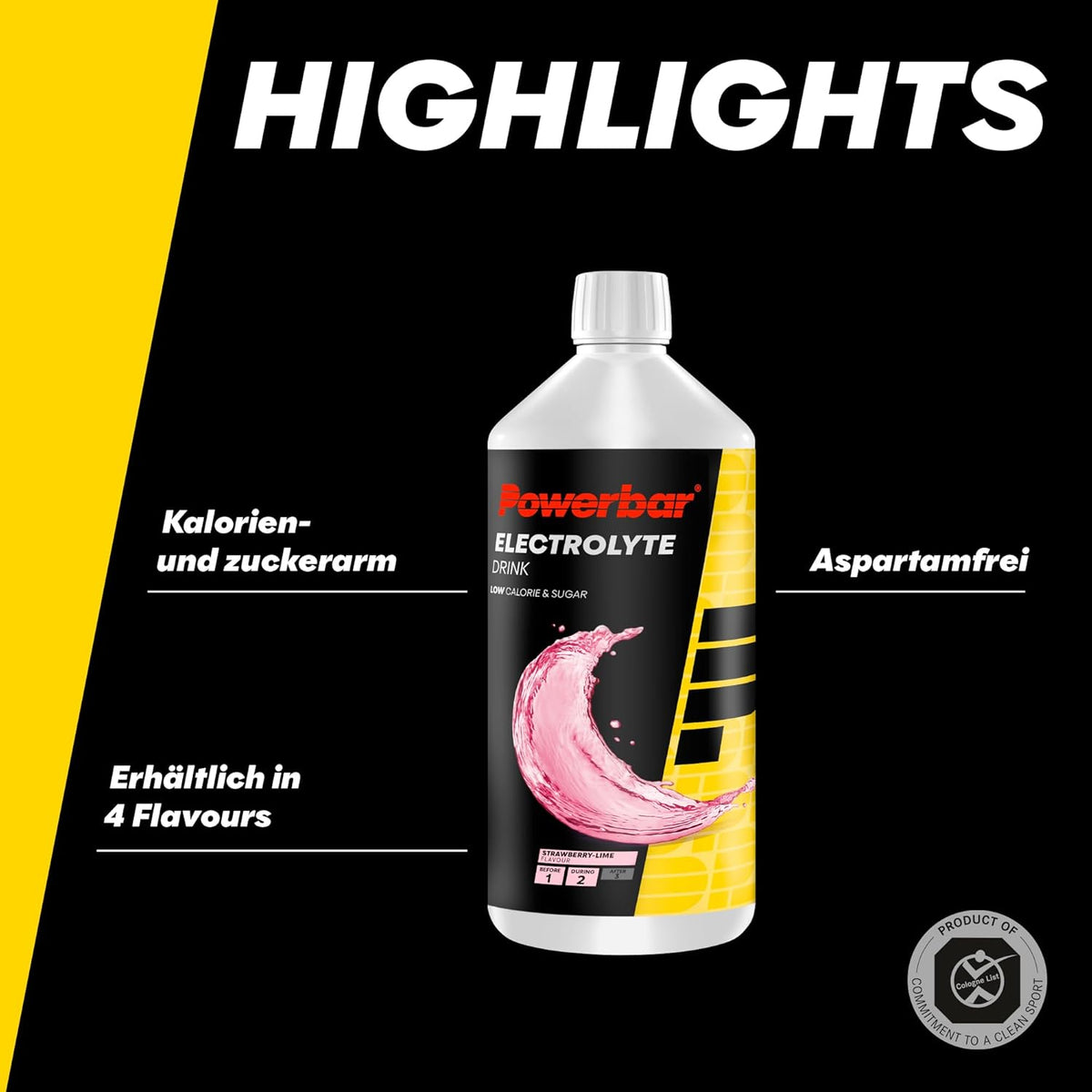 Electrolyte Drink Sirup (1000ml) Strawberry-Lime