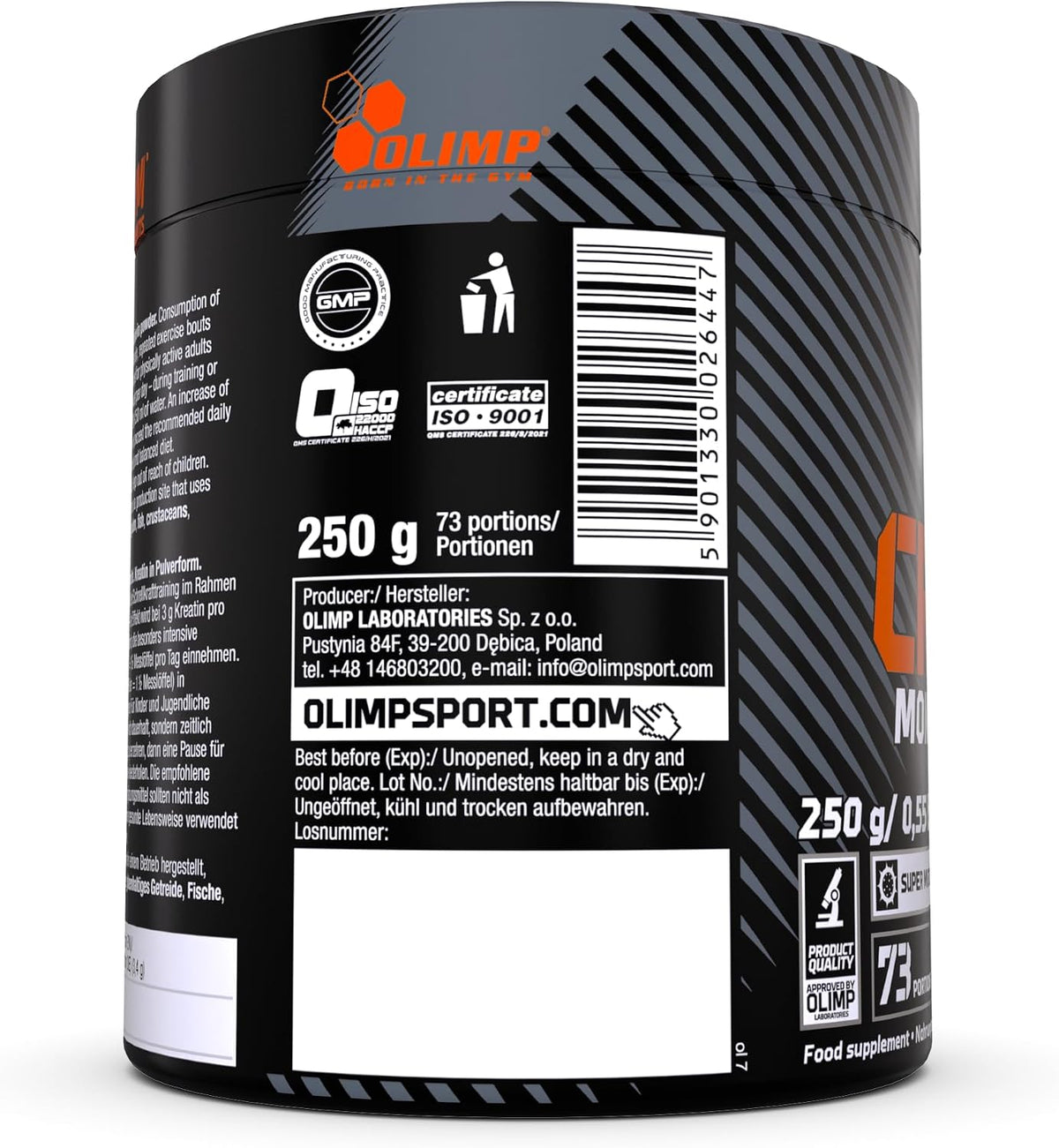 Creatine Monohydrate Powder (250g)