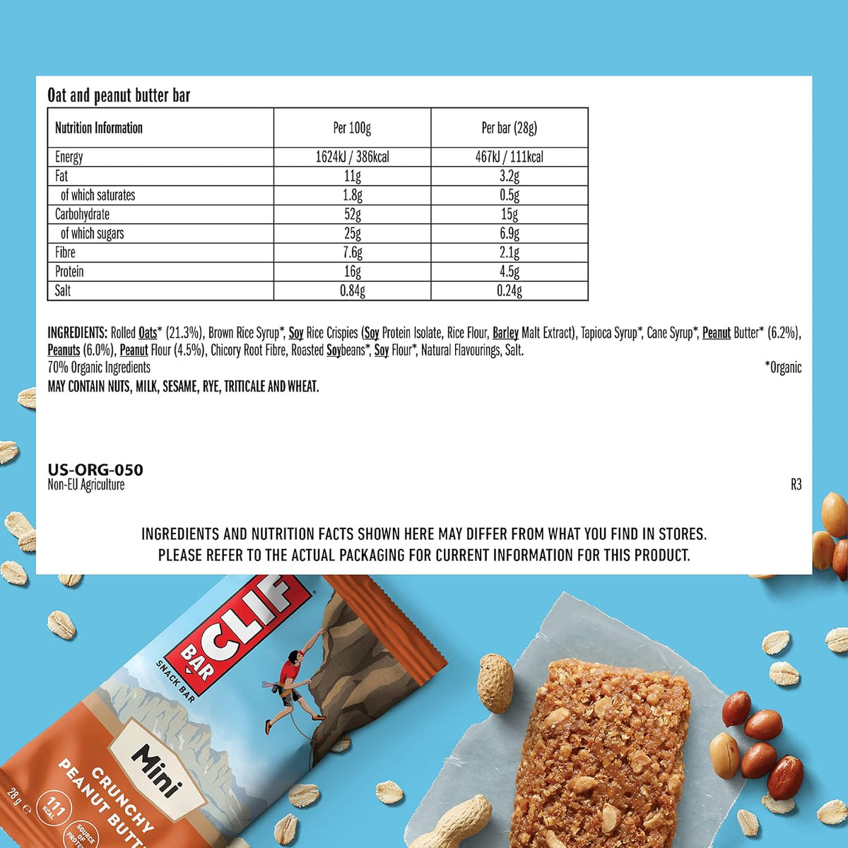 Mini Bar (10x28g) Crunchy Peanut Butter