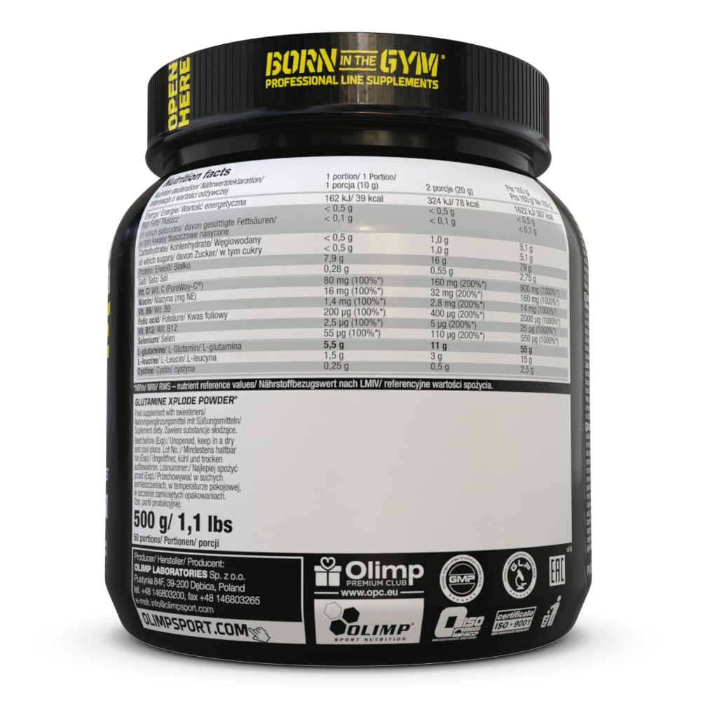 Glutamine Xplode Powder (500g) Orange