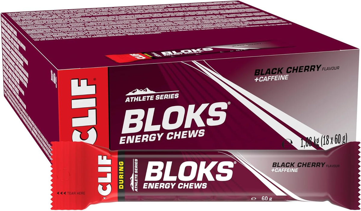 Shot Bloks (18x60g) Black Cherry + Koffein