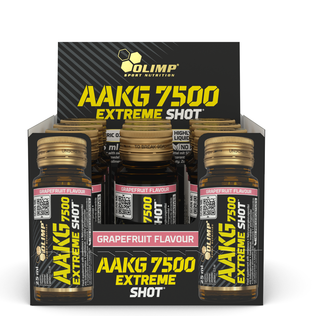 AAKG 7500 Extreme Shot (9 x 25ml) Grapefruit