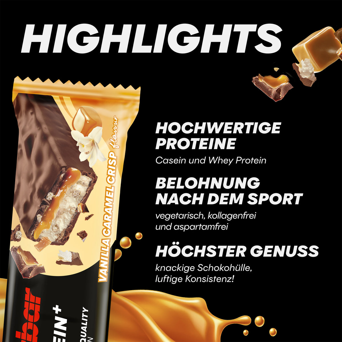 30% Protein Plus Bar (15x55g) Vanilla Caramel Crisp