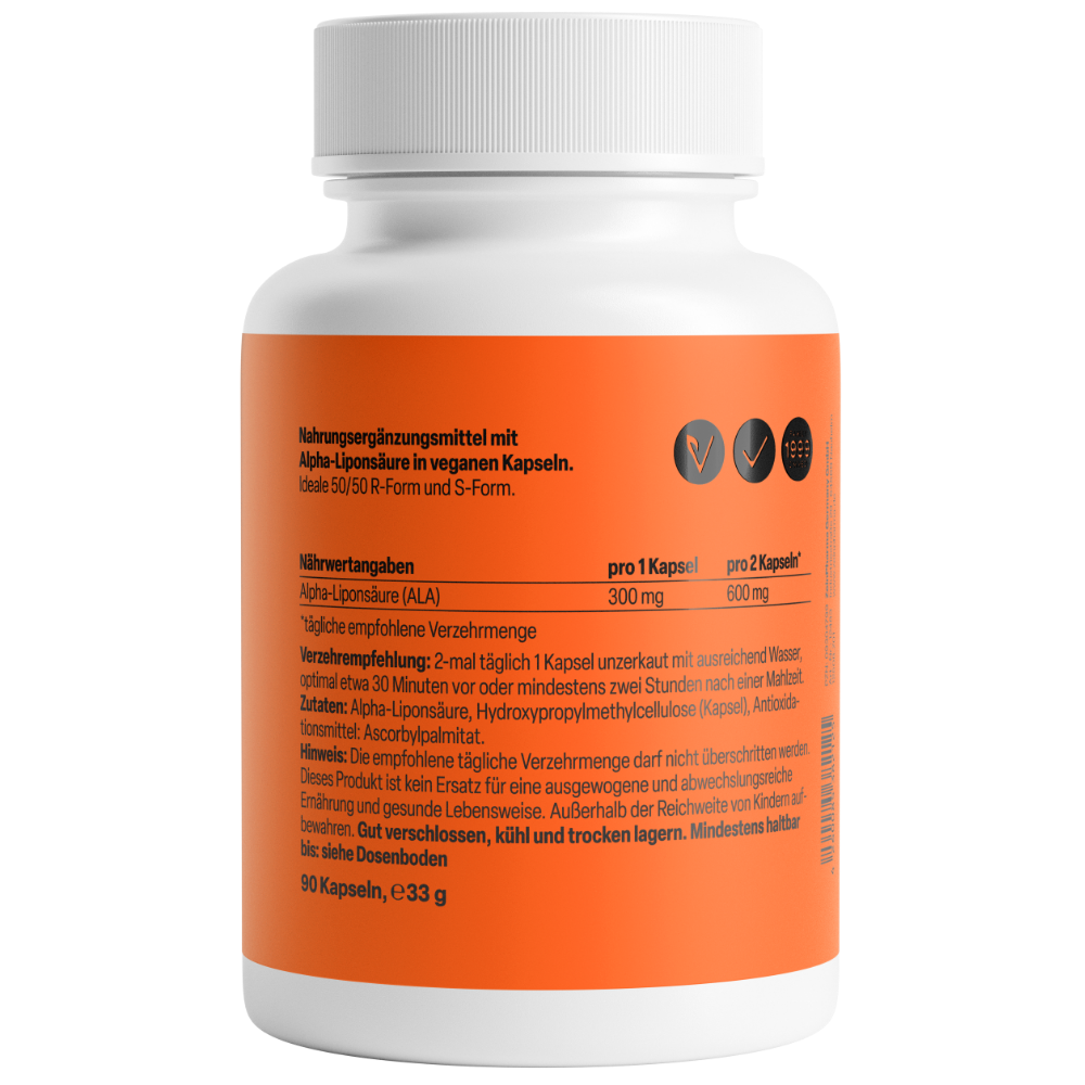 Alfa-Liponzuur 300mg (90 capsules)