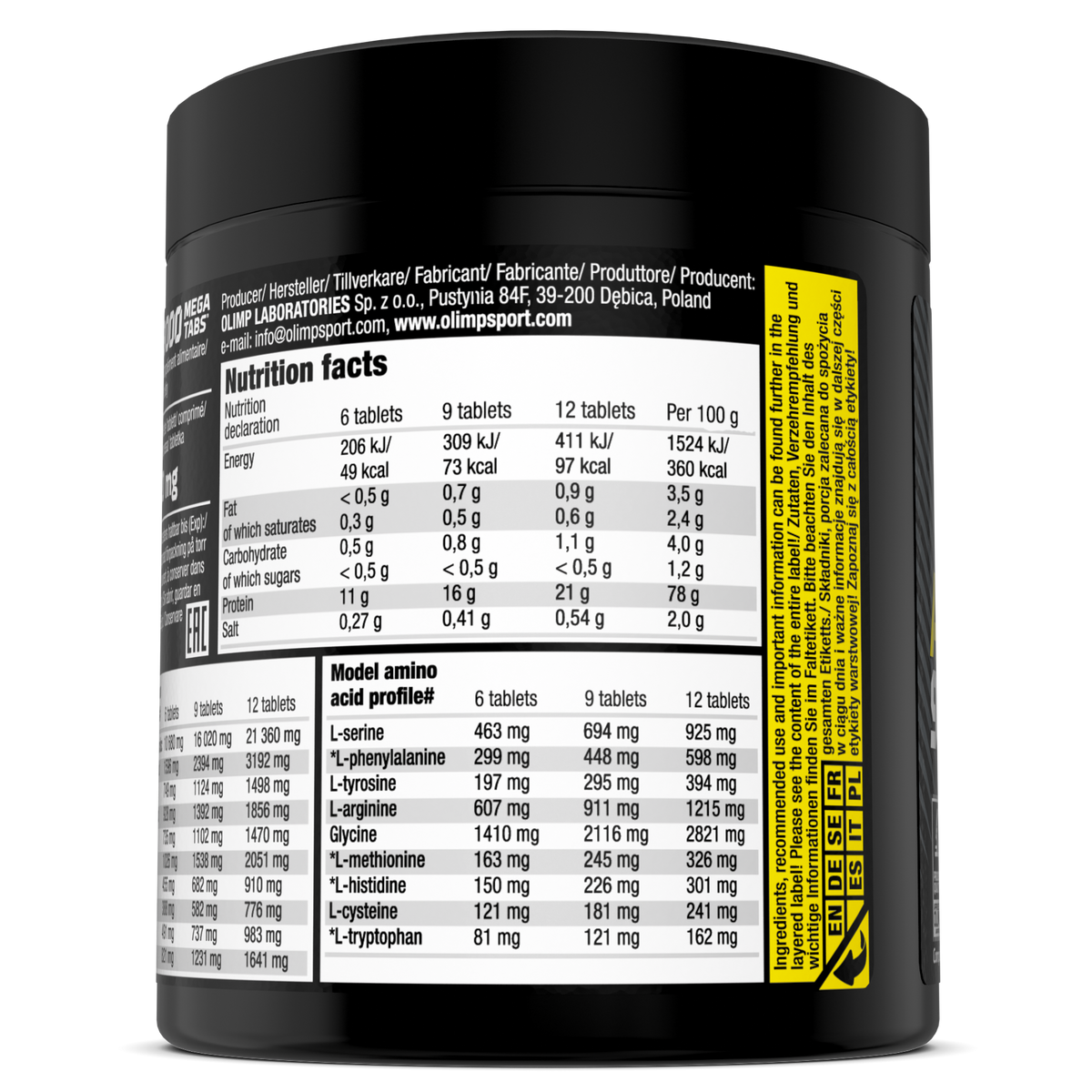 Anabolic Amino 9000 Mega Tabs (150 Tabletten)