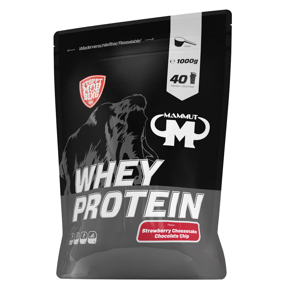 Mammut Whey Protein (1000g) Strawberry Cheesecake with Chocolate Chips