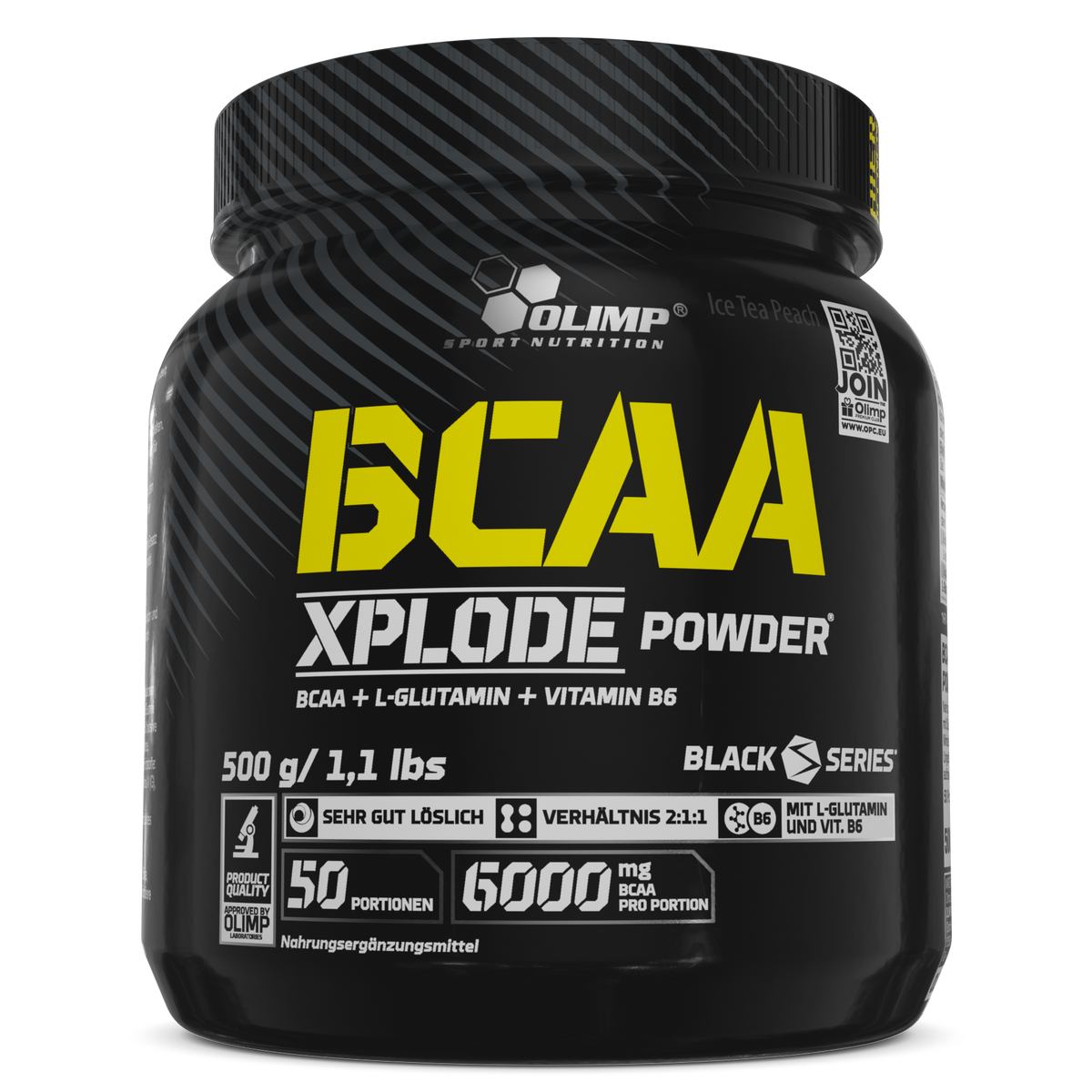 BCAA Xplode Powder (500g) Ice Tea-Peach