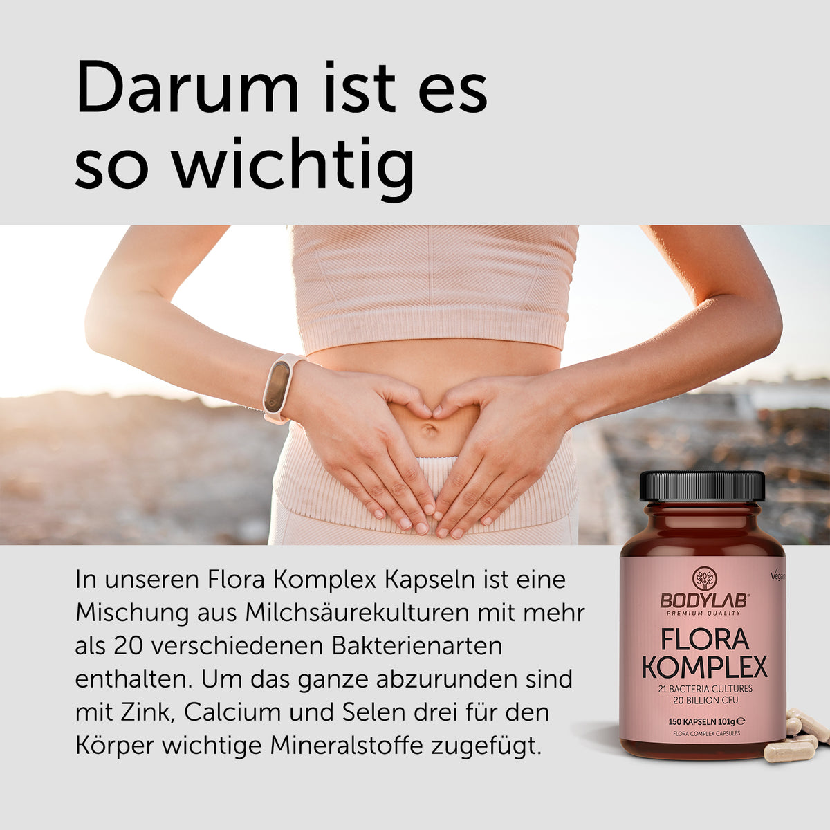 Flora Complex / Komplex (150 capsules) (21 Bacteria Cultures 20 Billion CFU)