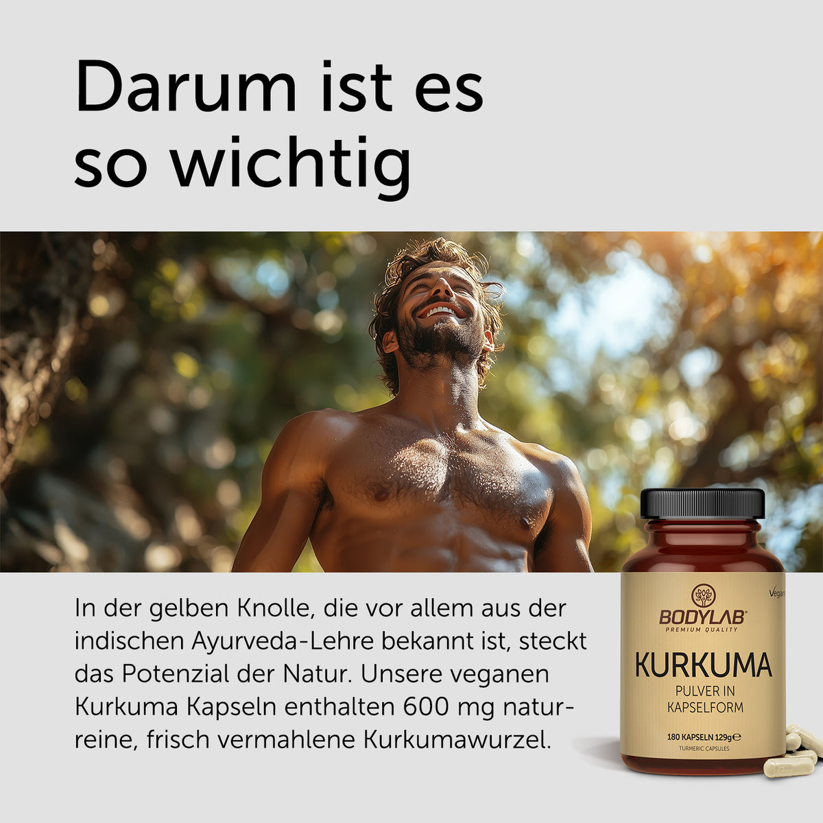 Kurkuma Pulver in capsulevorm (180 capsules)