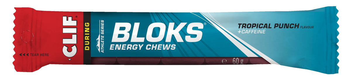 Shot Bloks (18x60g) Tropical Punch + Koffein