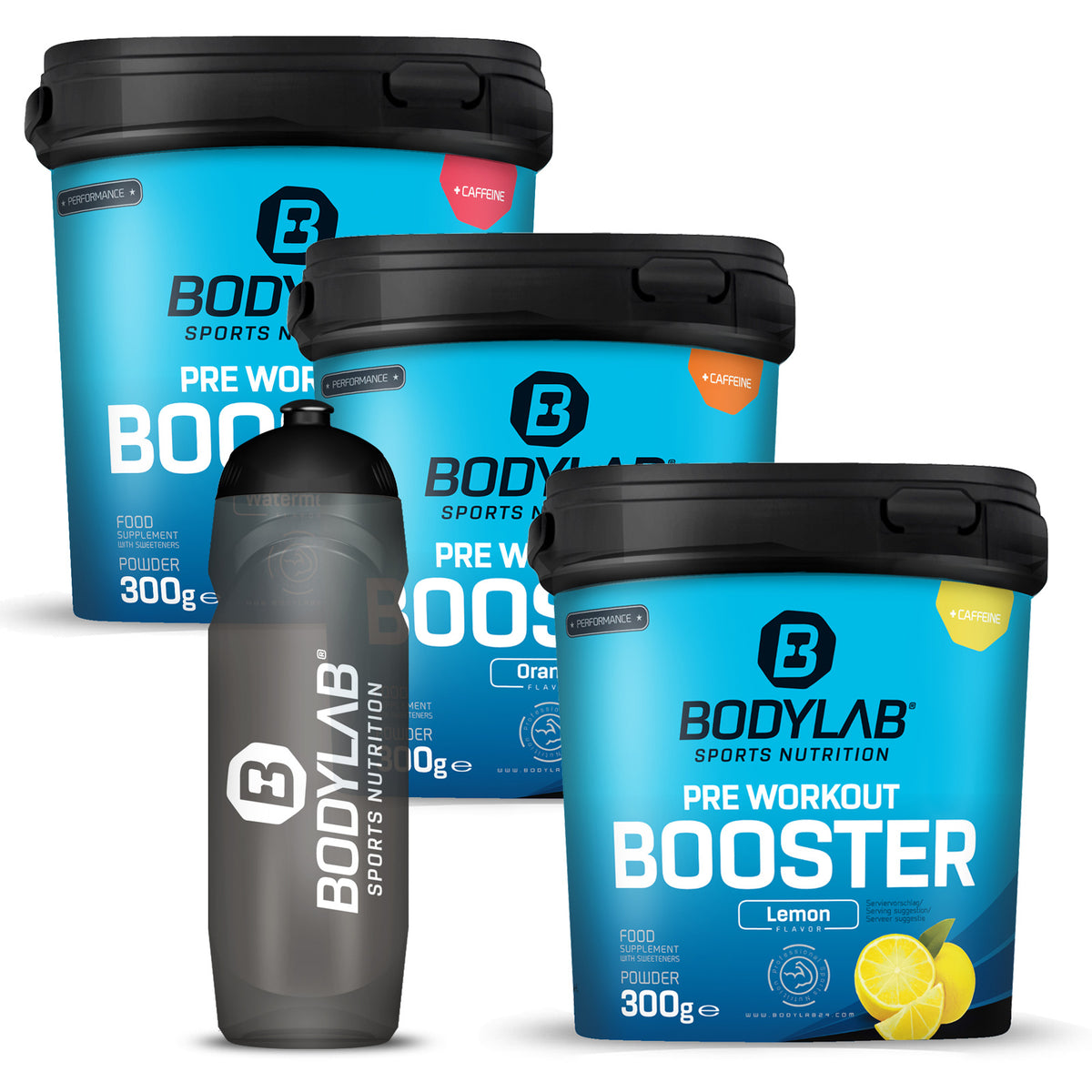 3 x Pre Workout Booster (3x300g) + Bottle