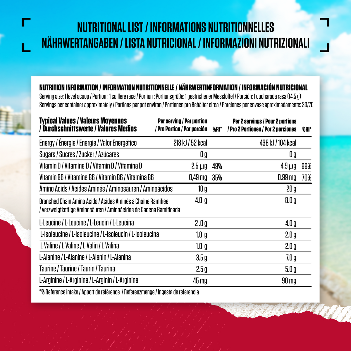 Amino X Aminosäuren BCAA (1000g) Grüner Apfel