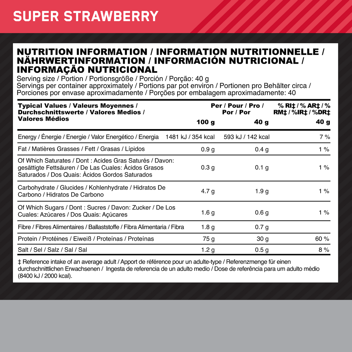 Platinum Hydro Whey (1600g) Strawberry