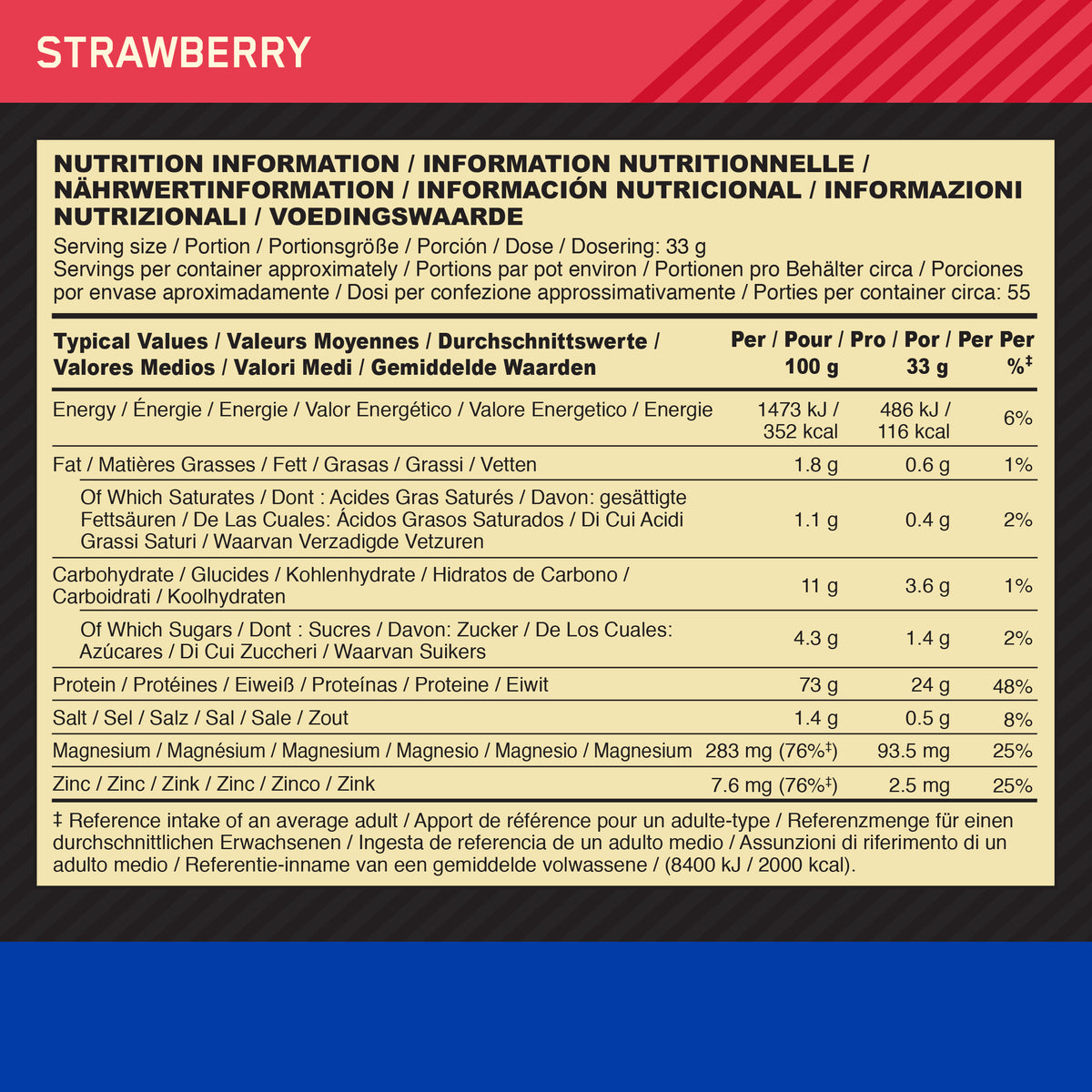 100% Casein Gold Standard (1820g)