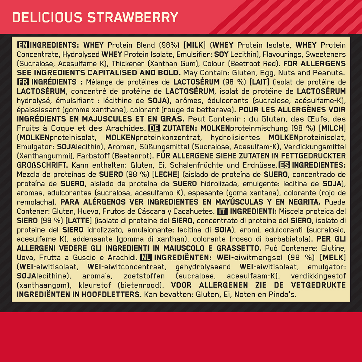 100% Whey Gold Standard (450g) Strawberry