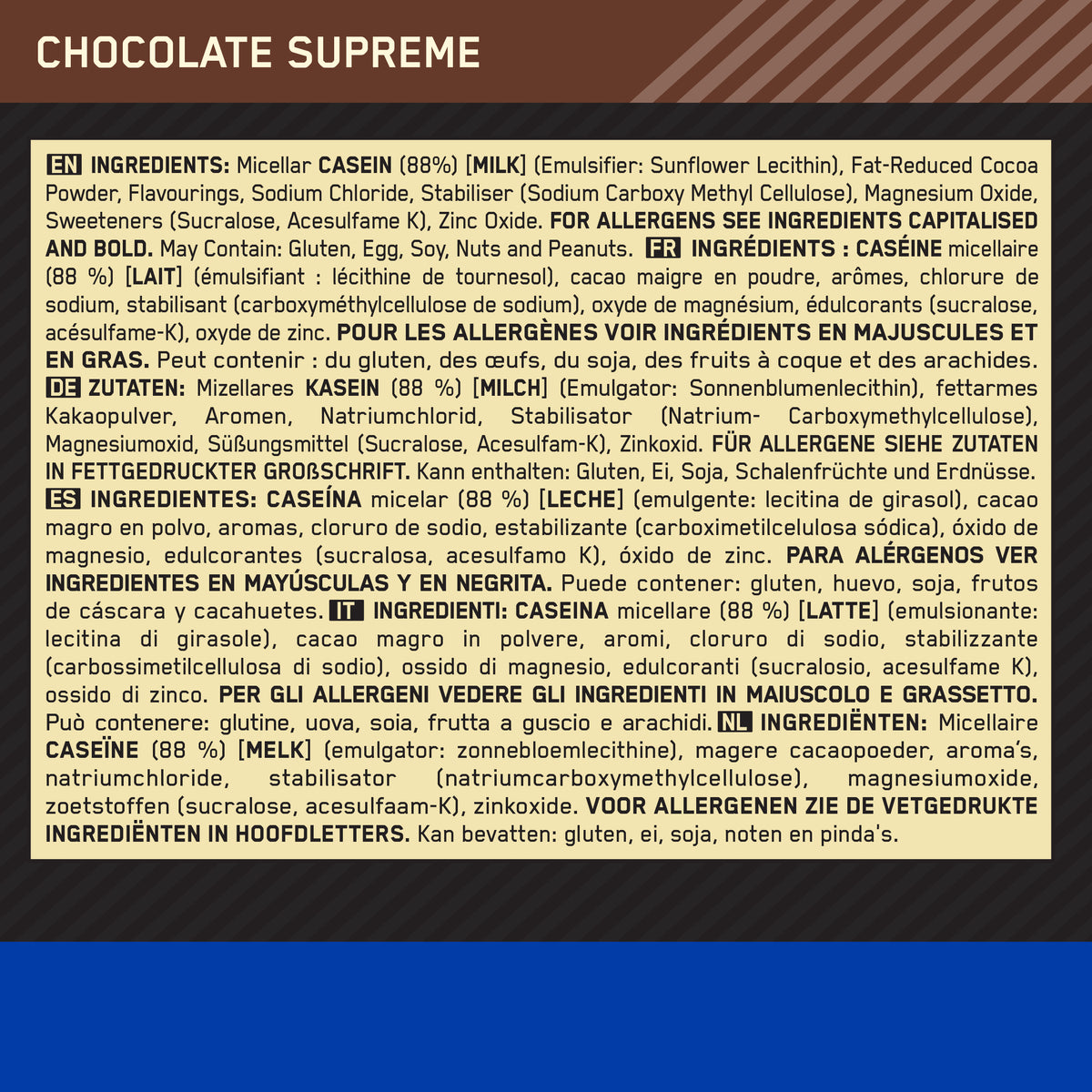 100% Casein Gold Standard (1820g) Chocolate
