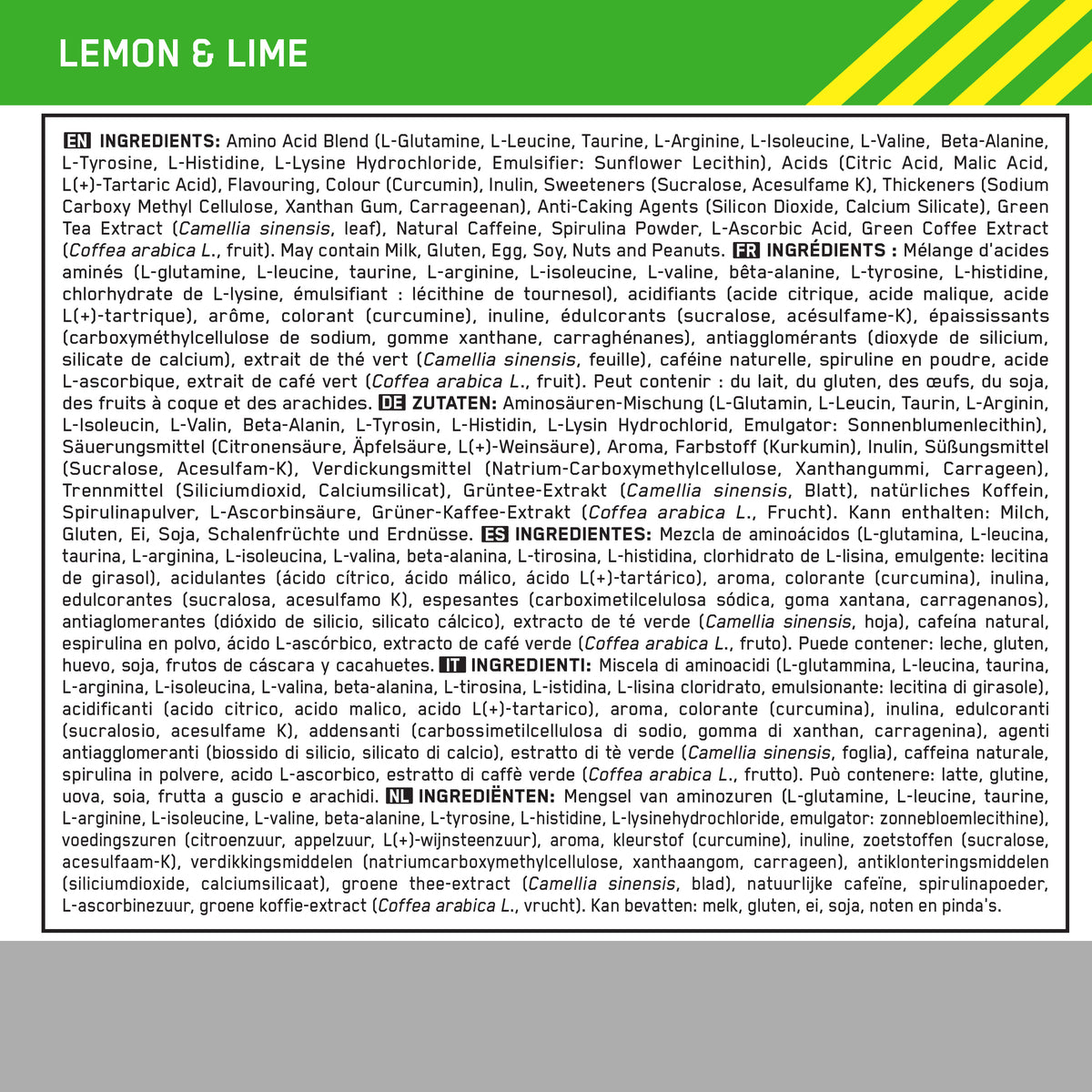 Amino Energy (270g) Lemon and Lime