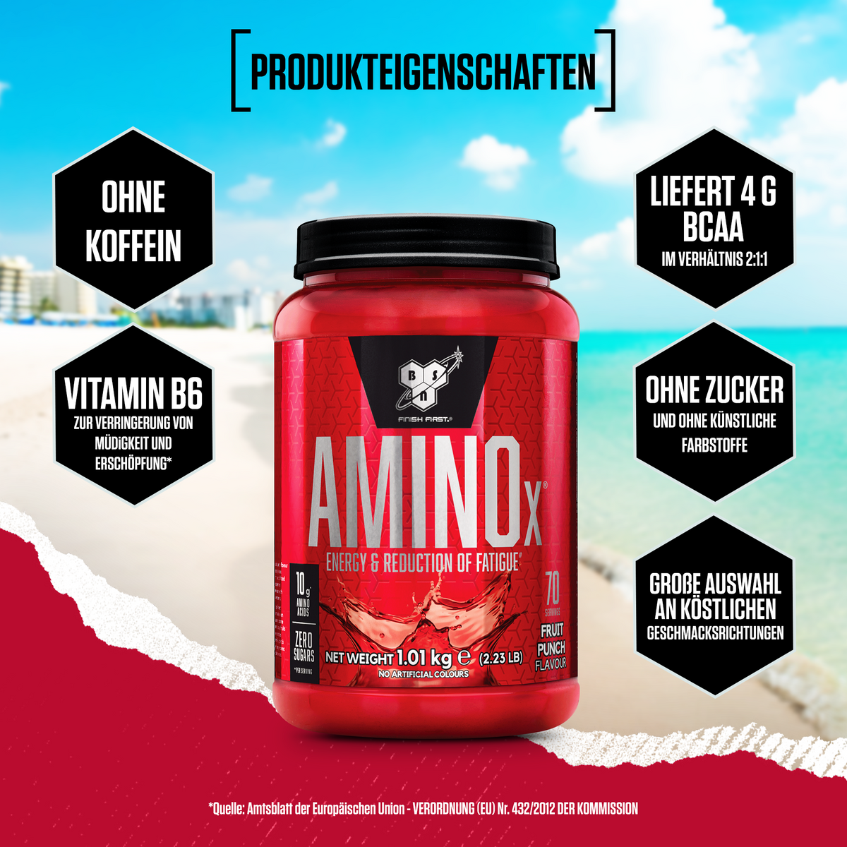 Amino X Aminosäuren BCAA (1000g)