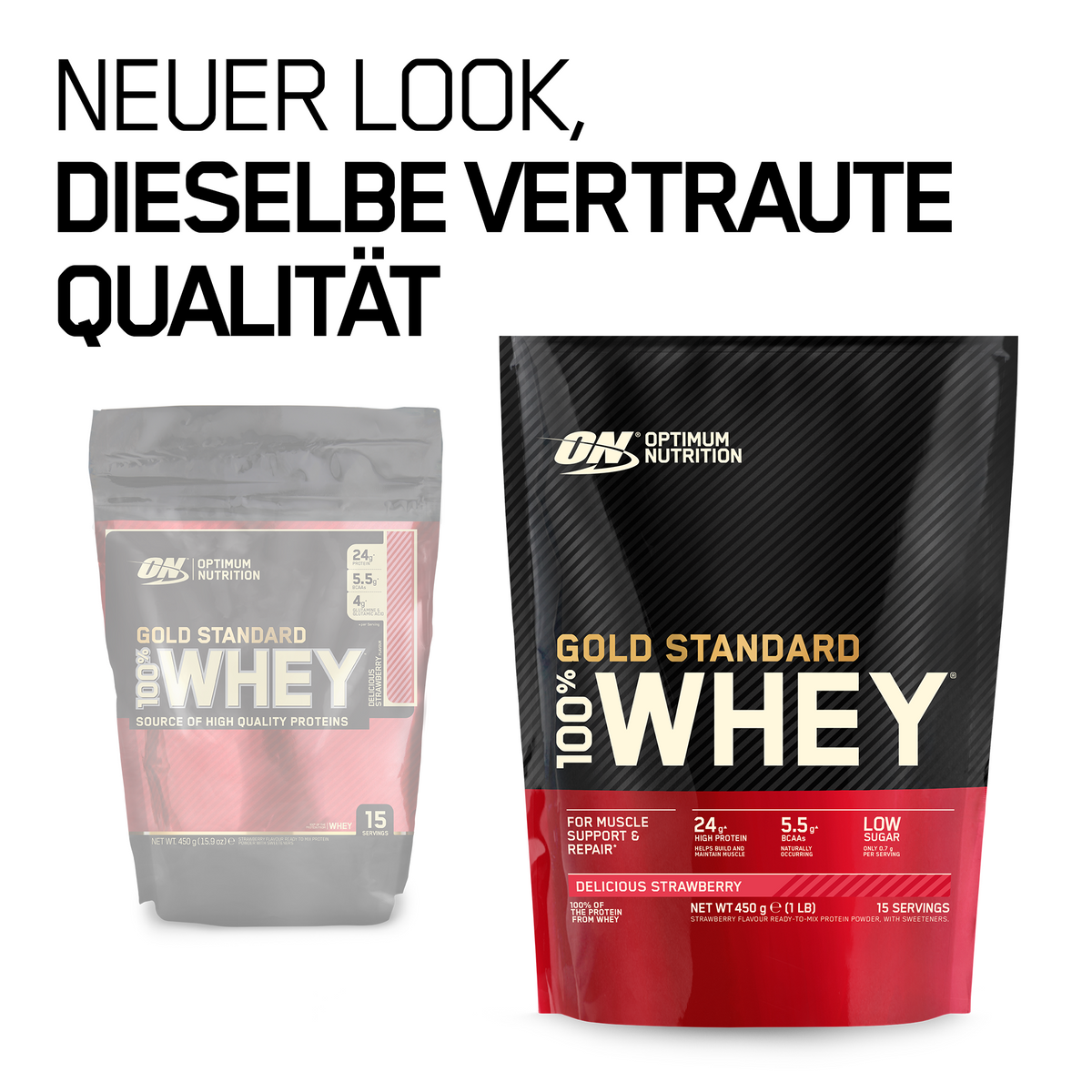 100% Whey Gold Standard (450g) Strawberry