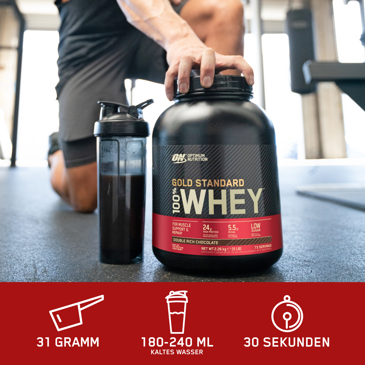 100% Whey Gold Standard (450g) Double Rich Chocolate