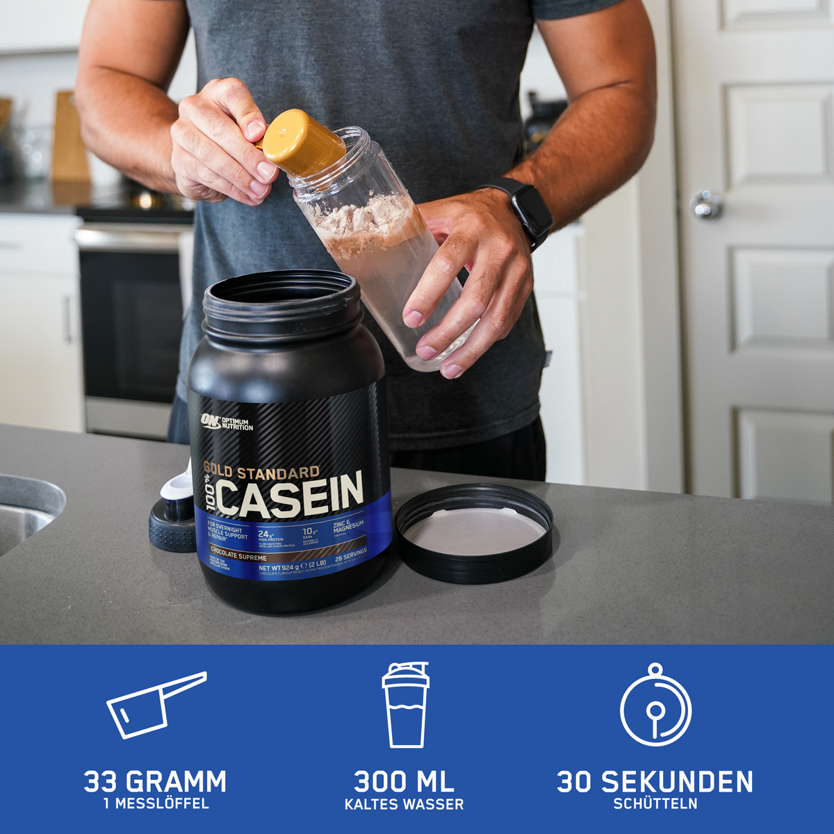 100% Casein Gold Standard (1820g) Chocolate