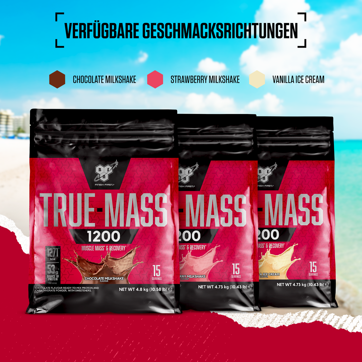 True Mass 1200 (4800g) Strawberry