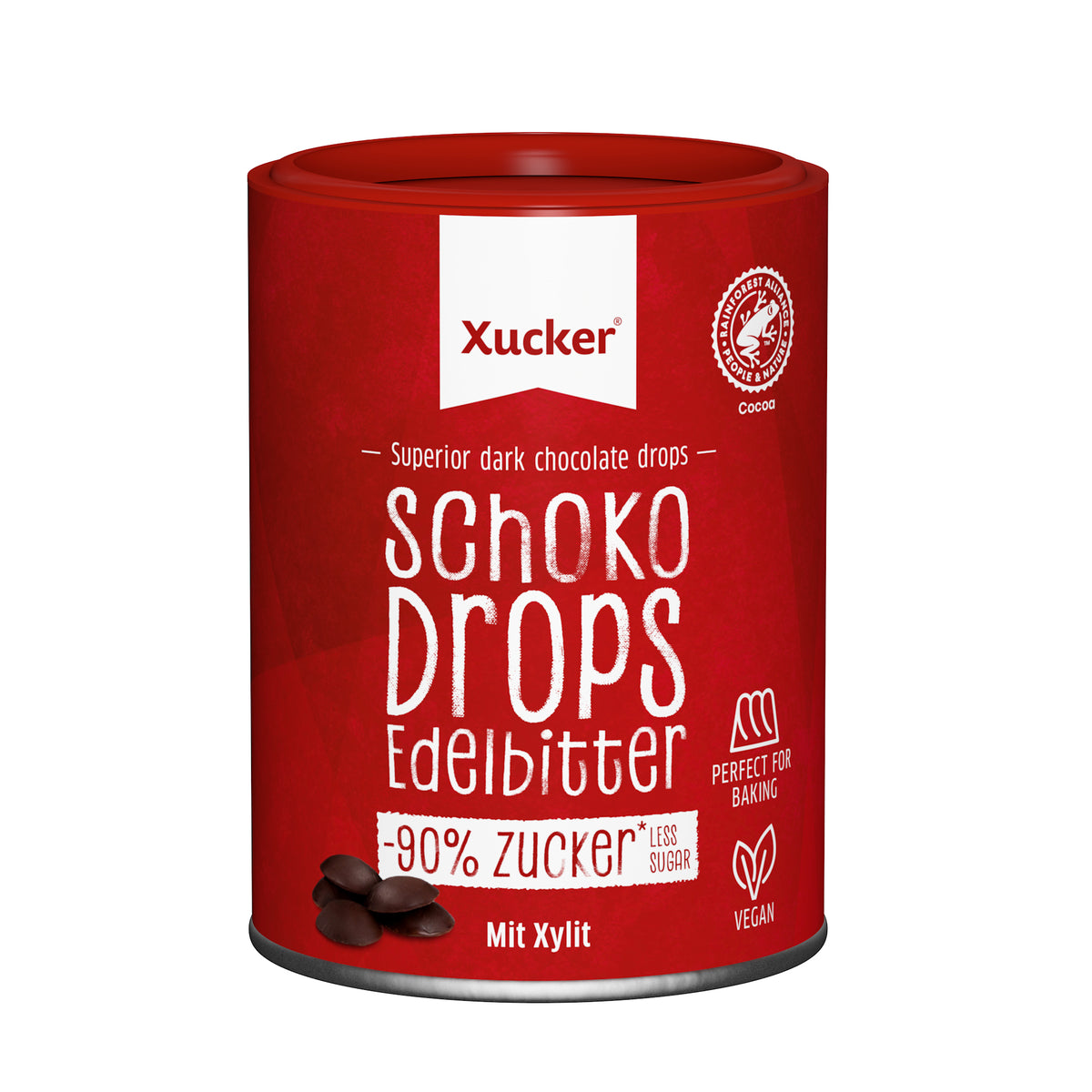 Chocolate Drops Dark Chocolate met finse xylitol (200g)