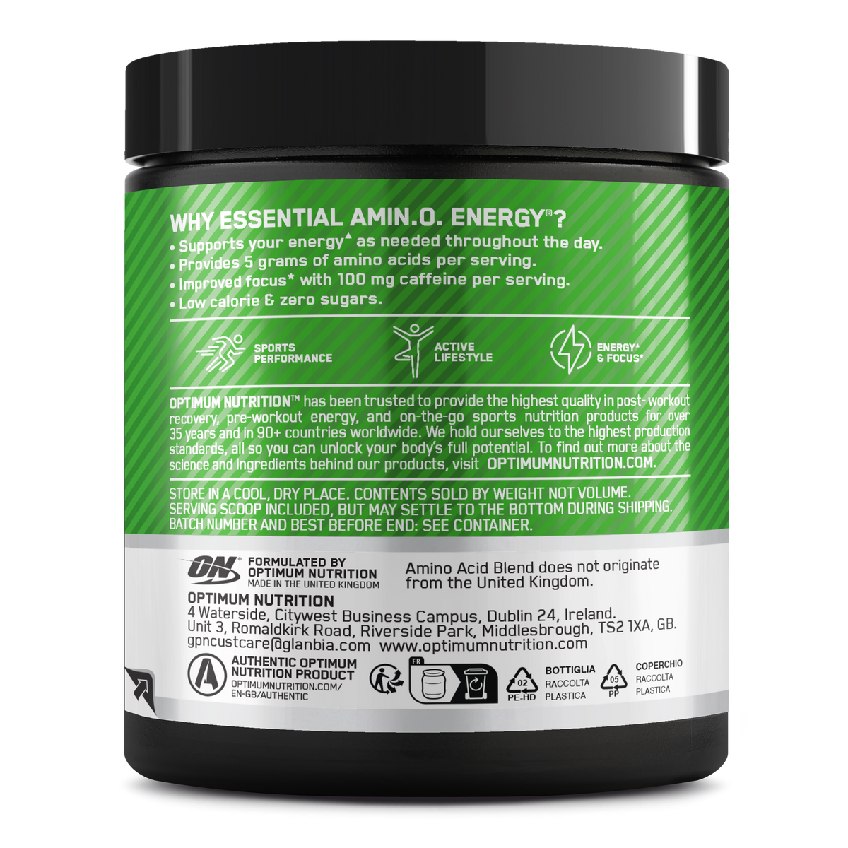 Amino Energy (270g) Lemon and Lime