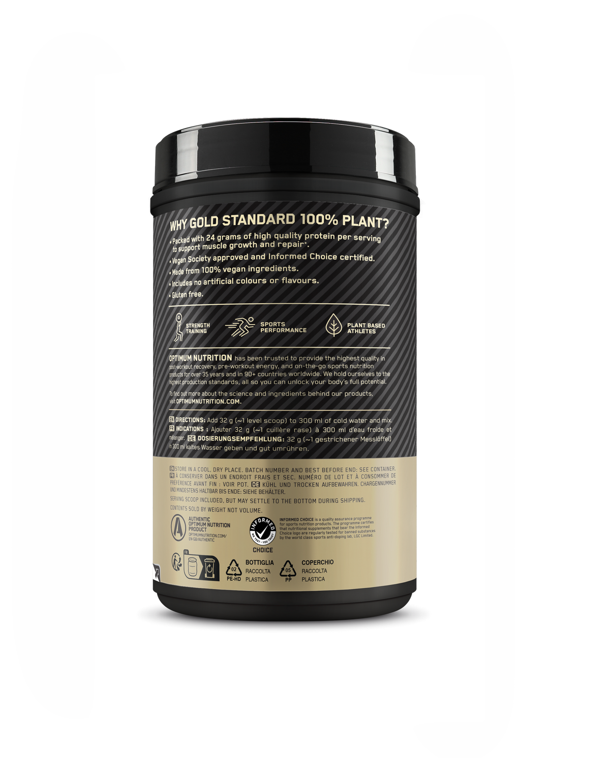 Gold Standard 100% Plant (684g) Chocolate