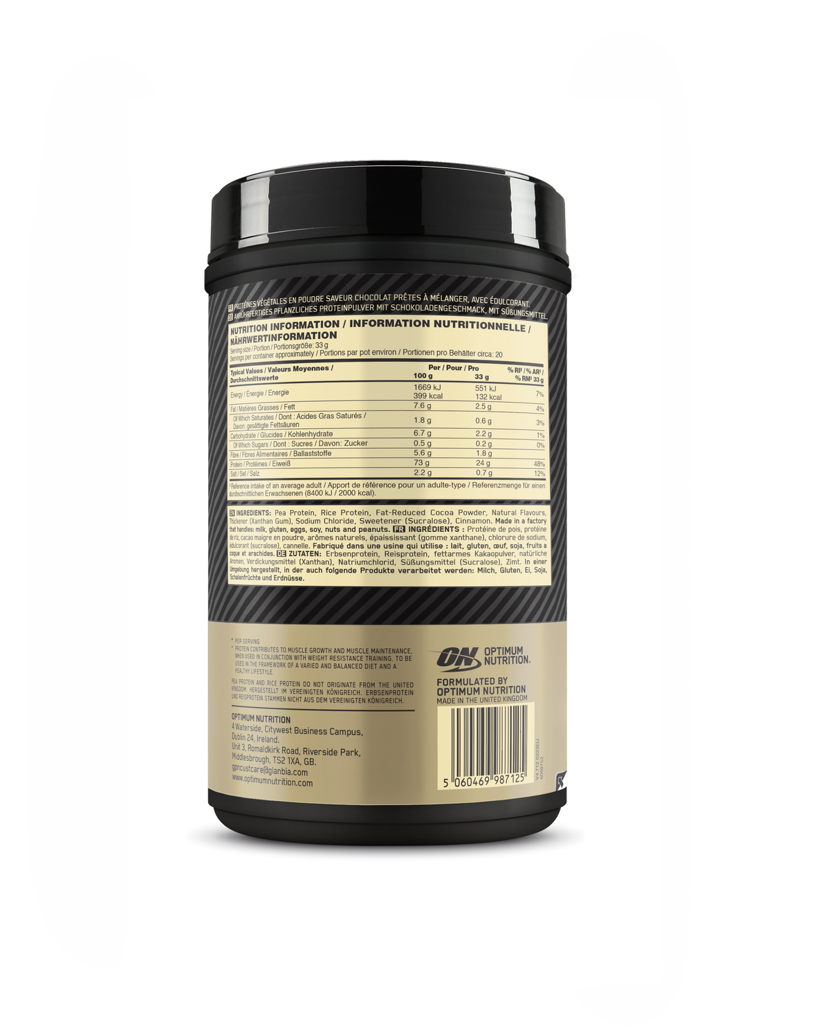 Gold Standard 100% Plant (684g) Chocolate