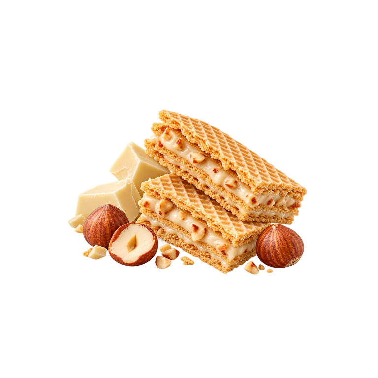 Chunky White chocolate hazelnut wafer