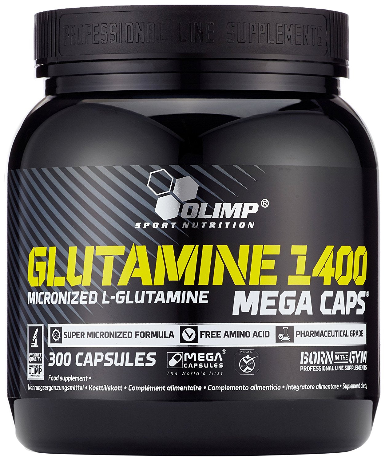 Glutamine Mega caps 1400 (300 caps)