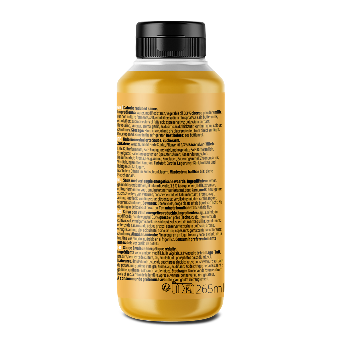 Mamma Mia Zero Saucen (265ml) Cheddar Cheese