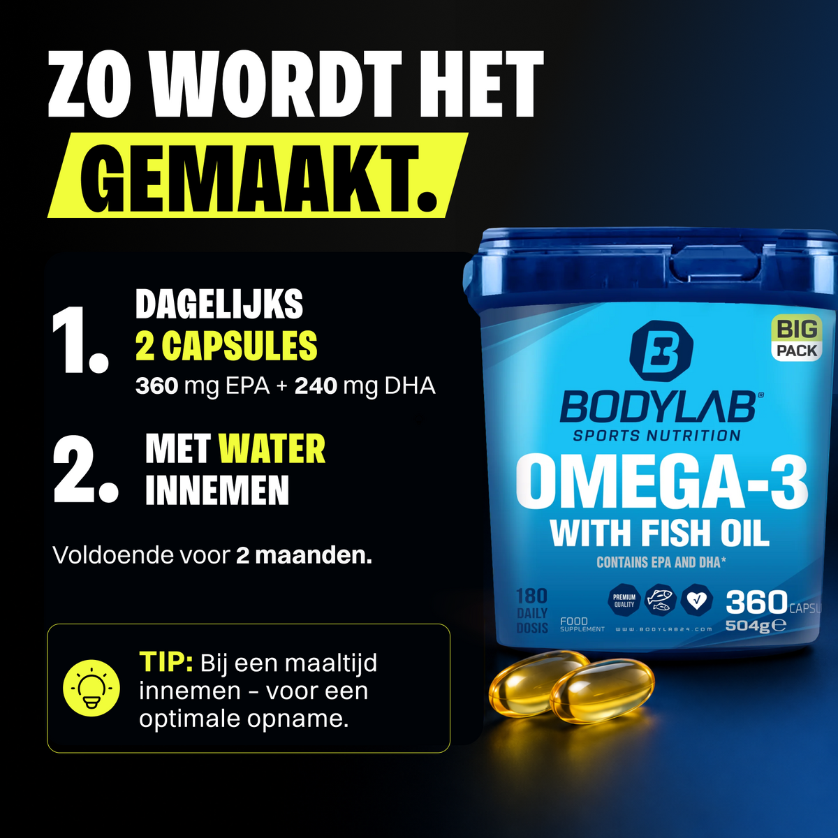 BIG PACK Omega-3 (360 capsules)