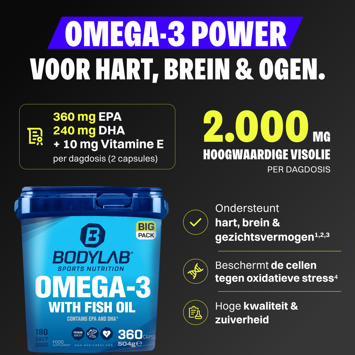 BIG PACK Omega-3 (360 capsules)