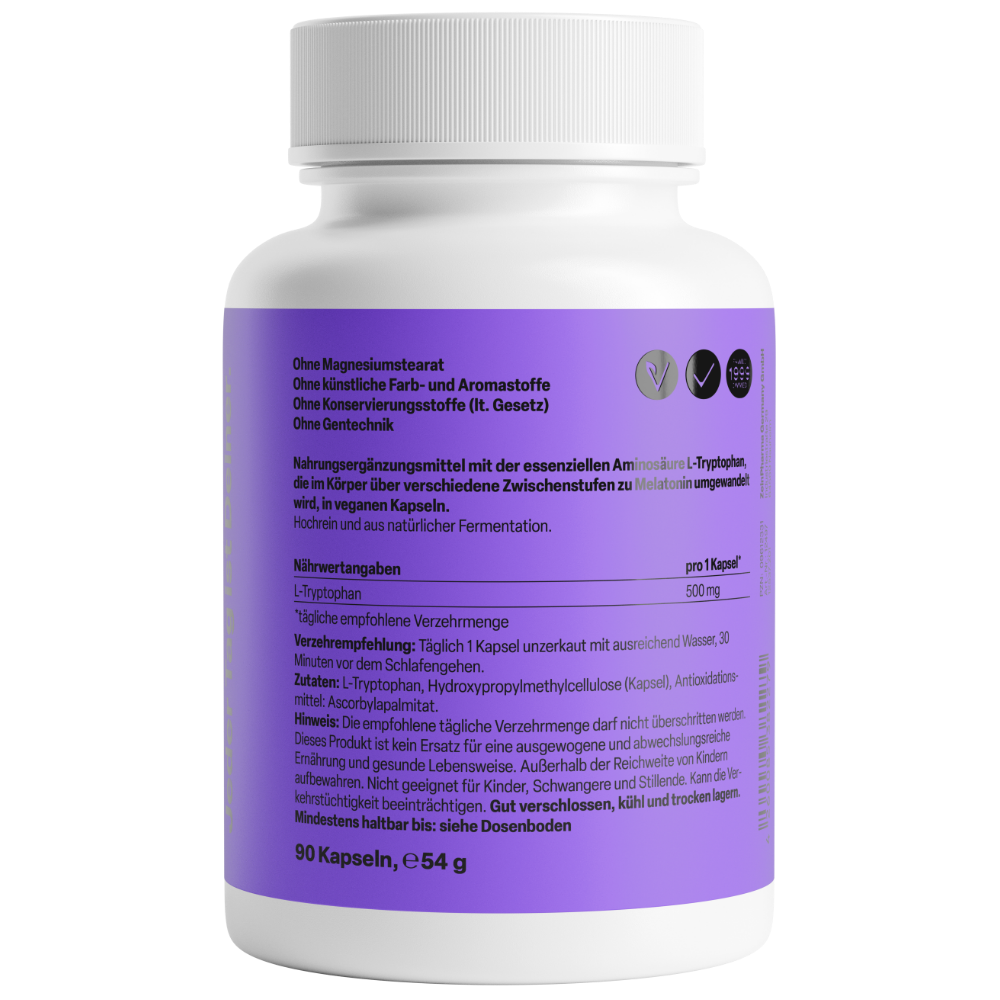 L-tryptofaan 500mg (90 capsules)