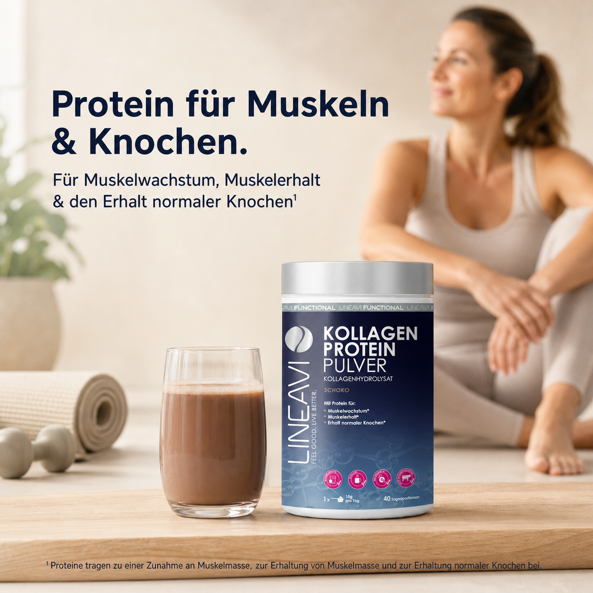 Kollagen Proteinpulver (400g) Chocolate
